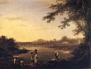 A View of Marmalong Bridge with a Sepoy and Natives in the Foreground, unknow artist
